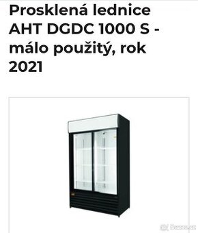 Dvoudveřová lednice AHT 1000