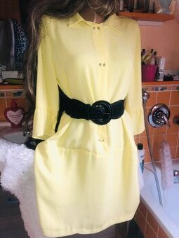 saty# Zara# letni# kosile #zluta# tehotenske