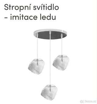 Stropní světlo - imitace ledu