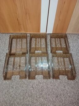 Kancelářské organizéry hnědé