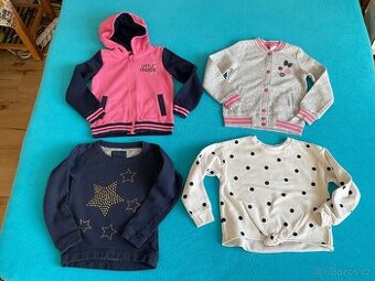 4x dívčí mikina-2x Lupilu, Tchibo, HM- 110/116