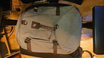 Vintage batoh, sedo hnedy