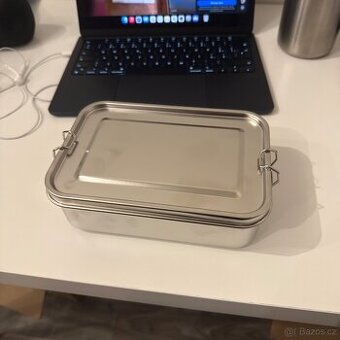 Minimalistická krabička na jídlo z nerezové oceli 1400 ml