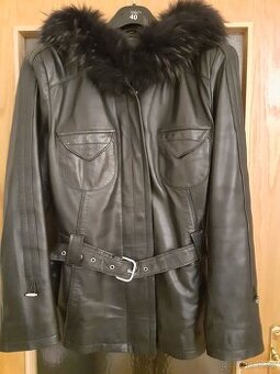 Dámský kožený kabátek - KARA - vel. 42 - zánovní