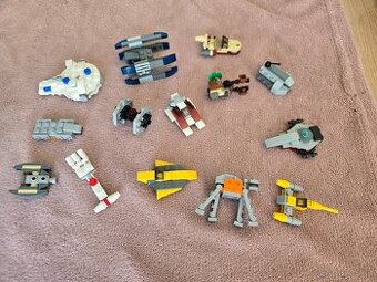 Lego Star Wars micro stihacky, milenium falcon, at at apod