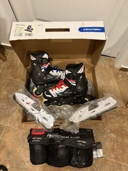 Dětské rostoucí Brusle kombi lední/ In-line