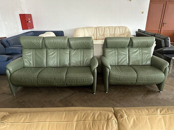 494 Kožená sedací souprava sedačka HIMOLLA 2+3