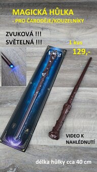 ČARODĚJNICE -doplňky - pavouk, hůlka, koště, nos...