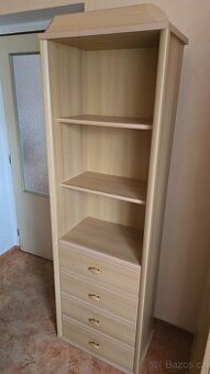 Policová skříň a regál se šuplíky Małgoška – buk