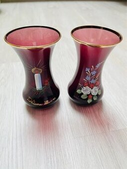 Sada zlacených váz