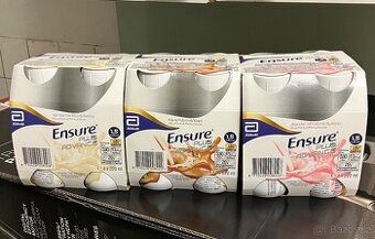 Ensure Plus Advance příchuť vanilka, jahoda, káva. 4x220 ml.