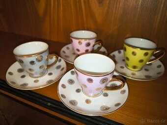 Porcelánové hrnečky s podšálky 6 ks