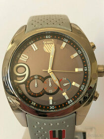 K-Swiss, náramkové hodinky, chronograph, kožený pásek