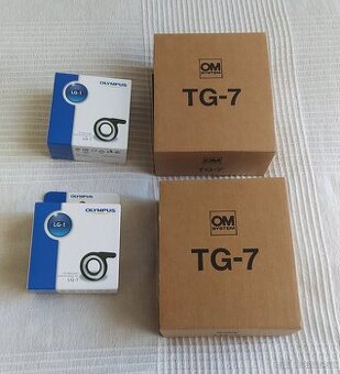 Olympus TG-7 + LG-1 makro LED světlo - NOVÝ, v záruce