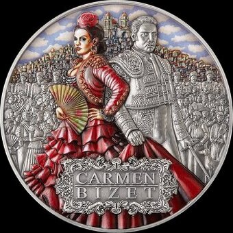 CARMEN Bizet Opera 2 Oz Silver Coin 5$ Niue 2022