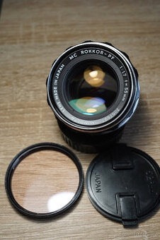 Minolta MC Rokkor-PF 55mm f/1.7 – hezký stav / s bajonetem S