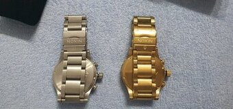 Nixon Zlaté hodinky aj strieborne veľká nad 5cm priemer