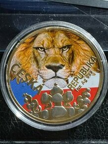 Stříbrná mince Český lev 1 oz FLAG - Power Coin