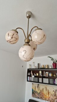 ART DECO LUSTR-ŽÍHANÉ KOULE