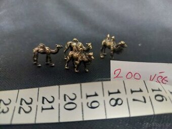 Kovové miniatury, figurky zvířat