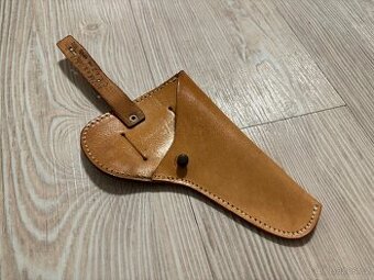 Kožené pouzdro na pistoli ČZ 50/70 světle hnědé, ČSLA, SNB