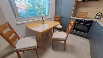 Rozkládací jídelní stůl z masivu - LEVNĚ, Vysoké Mýto