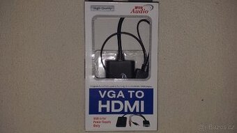 VGA to HDMI převodník Fullhd+audio - 1