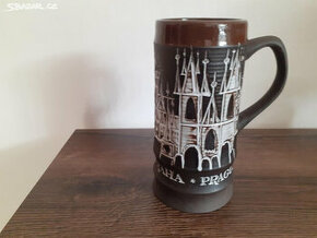 Keramický korbel Praha - 1