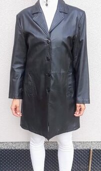 Dámský kožený kabát / parka