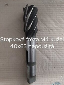 Stopková fréza M4 kužel 40x63 na zaklínování