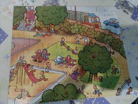 Dětské retro puzzle hřiště - 1