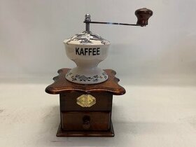 Porcelánový stolní mlýnek na kávu - cibulák č. 9