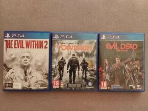 PS4/PS5 Evil Dead, Evil Within 2, TC: The Division CZ