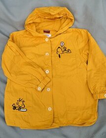 Hořčicová bavlněná bunda Snoopy vel. 140