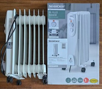 Olejový radiátor SOR1500F4 na 220-240V/50Hz/1500W v záruce