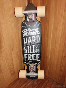 DStreet Cruiser Longboard/Skateboard 23" Maple Ride Free