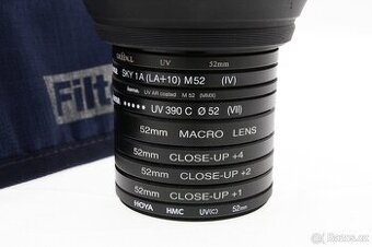 Filtry + clona MACRO mix. 10ks 52mm