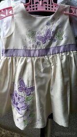 Perleťové šatičky Marks&Spencer vel 6-9m