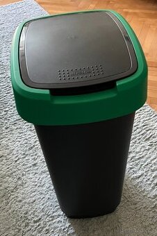 Odpadkový koš Rotho TWIST v zelené barvě, 25L