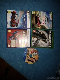 Prodám hry na xbox a ps5, ps4