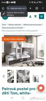 Poschodova postel pro 3 deti