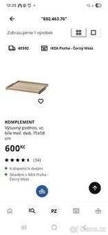 Ikea výsuvný dil