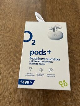 O2 pods+ nová bezdrátová sluchátka s ANC