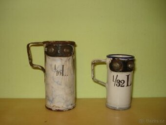 Staré smaltované odměrky
