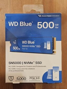 SSD disk WD Blue SN5000 NVMe 500 GB - nerozbalený