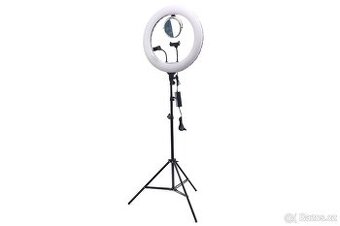 LED kruhové světlo 50cm se stativem 2m, dálkovým ovládáním a