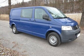 VW Transporter T5 LONG 2.5 TDi, Klima, 6 míst, ČR,2křídlé dv