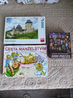 Společenská hra pro dospělé a 2x puzzle