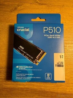 Crucial P510 1TB | NVMe M.2 SSD | Nový | Záruka