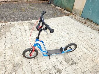 Dětská koloběžka Yedoo modrá s bílou